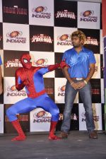 Mumbai Indians tie up with Spiderman in Mumbai on 7th April 2013 (11).JPG